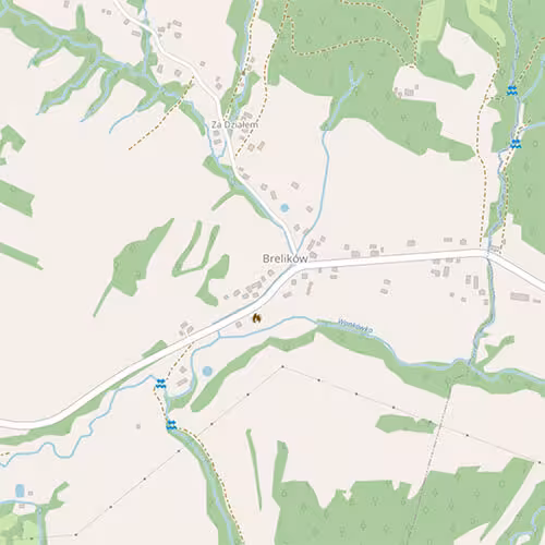 brelików - mapa