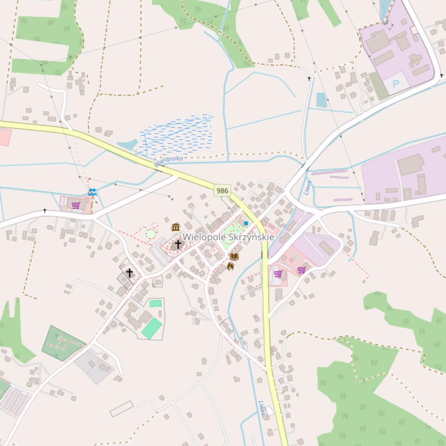 Dom w Wielopolu - mapa