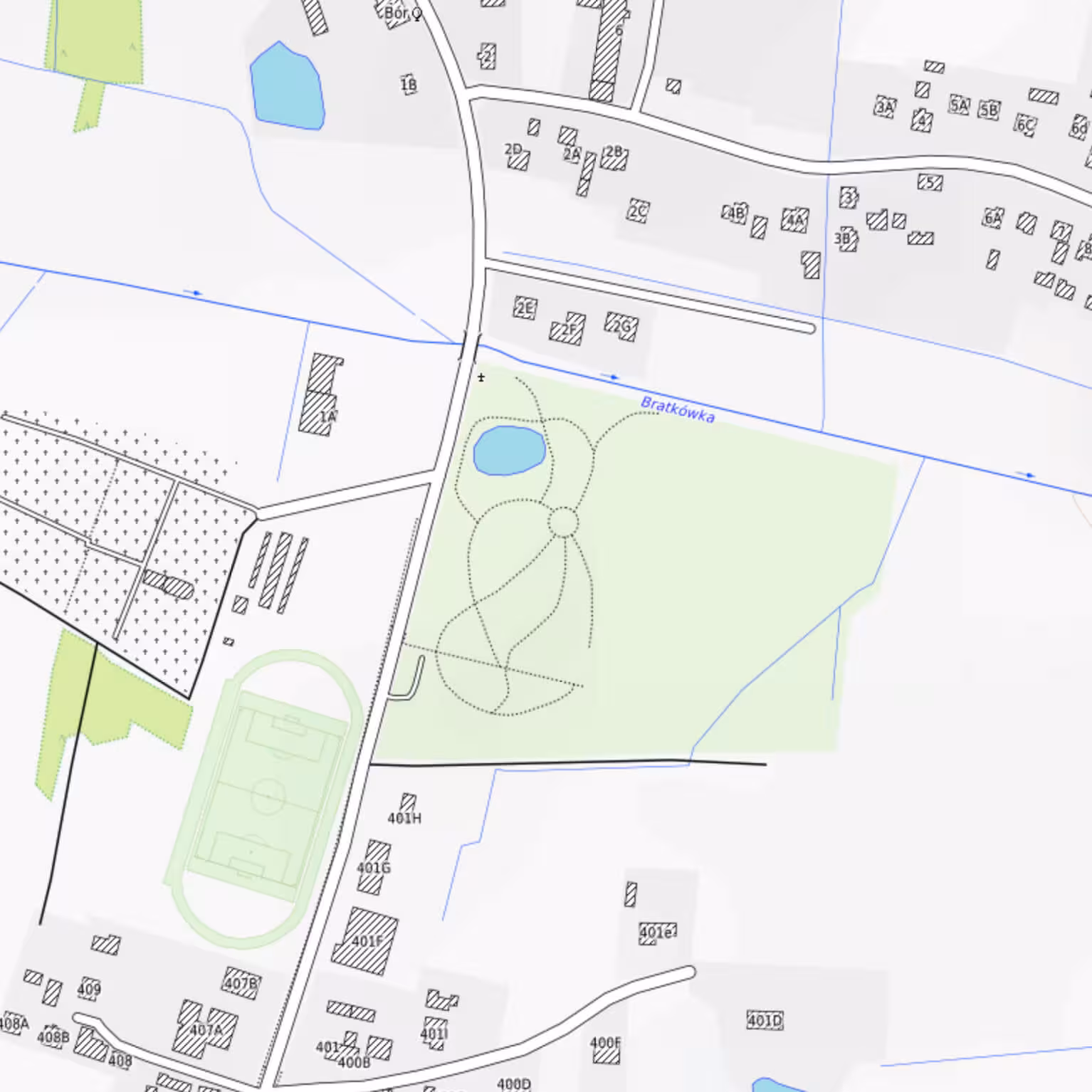 bratkowice - schwarzplan